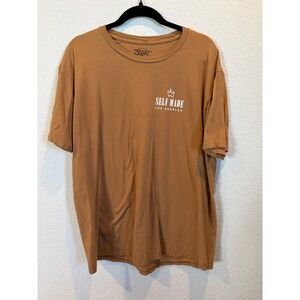 Eighty Brand Self Made Los Angeles Graphic T Shirt Mens X Large Brown Angel Art
